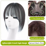 Gaeaspace  -  Synthetic Topper Hairpiece False Bang Clip-In Bangs Extension Natural Fake Fringe Invisible Clourse Hairpiece for Women