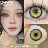 Gaeaspace  -  1 Pair Hot sales Color Contact Lenses with Diopter Myopia Eyes Halloween Cosplay Contacts Lens  Makeup Yearly