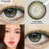 Gaeaspace  -  1 Pair(2pcs) Colored Contact Lenses for Eyes 10 Colors Beauty Pupil Natural Color Lens Eyes for Myopia Half A Year Use