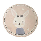 Gaeaspace  -  Cute Cartoon Round Carpet Simple Animal Children's Room Baby Crawling Carpets Home Bedroom Dresser Rocking Chair Fluffy Soft Rug