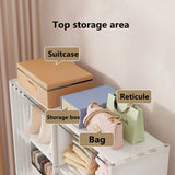 Gaeaspace  -  Dustproof Simple Wardrobe Home Bedroom Dormitory Plastic Multi-Layer Clothing Quilt Toys Books Debris Storage Cabinet