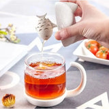 Gaeaspace  -  1pc 250ml Creative Glass Mug Cute Cat Glass Cup Tea Mug With Fish Infuser Strainer Filter Home Offices Kitchen Drinkware Teaware