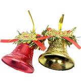 Gaeaspace  -  Christmas Decorations English Bow Small Bell Pendant Christmas Tree Scene Decoration Bell Accessories Christmas Pendant Supplies