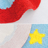 Gaeaspace  -  Nordic Tufting Sky Star Living Room Carpet Soft Flower Shape Children Play Pad Anti-slip Rug Mat Kawaii Home Tidy Decor 90x90cm