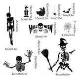 Gaeaspace  -  Halloween Giant Ghost MonsterGhost Shadow Window Sticker Witch Death Bat Skeleton Helloween Party Decor Electrostatic Sticker