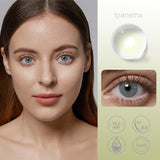 Gaeaspace  -  Colors Contact Lenses With Degree Power Yearly 1 Pair Lenses With Diopters Prescription Lenses Natural Color Beauty Pupils Lens