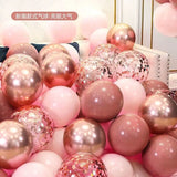 Gaeaspace  -  10 Inch Latex Balloon Wedding Birthday Party Double Pink Cherry Blossom Pink Balloons Halloween Decoration Baby Shower Globos