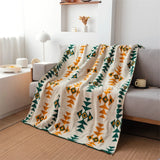 Gaeasapce  -  Ins Ethnic Knitted Thread Blanket Half-side Velvet Nordic Fabric Sofa Towel Jacquard Modern Simple Skin-friendly Soft Nap Blanke