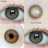 Gaeaspace  -  2PCS/Pair Free Delivery Colored Contact Lenses Myopia Prescription Lens Natural Pupils Anime Eye Color Lenses Blue Lens