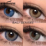 Gaeaspace  -  Color Contact Lenses for Eyes 1 Pair Colored Lenses Blue Color Lens Beauty Pupils Lenses Eye Yearly Use Brown Gray Lens