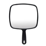 Gaeaspace  -  Handheld Mirror Professional Handheld Salon Barbers Hairdressers Mirror with Handle Practical Hand Mirror for Home (Black)