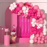 Gaeaspace  -  New Pink Princess Balloon Garland Arch Kit for Girls Birthday Wedding Bridal Baby Shower Party Background Decorations Supplies