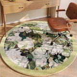 Gaeaspace   -  Carpet for Living Room Retro Pastoral Floral Large Area Plush Rug Home Decoration IG Fluffy Cloakroom Bedroom Mat ковер Tapete