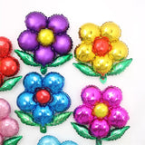 Gaeaspace  -  5/10Pcs Five Petal Flower Aluminum Foil Balloons Five Leaf Grass Wedding Birthday Baby Shower Decoration Petal Helium Balloon