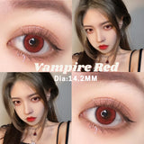 Gaeaspace  -   1 Pair Cosplay Colored Contacts Lenses Yearly Use Red Colorcon Pink Pupils for Eyes Soft Contact Fast Shipping