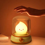 Gaeaspace  -  Cute Kerosene Lamp Candle Night Light Desktop LED Decorative Lamp USB Rechargeable Night Light Bedroom Creative Children's Gift