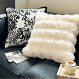 Gaeaspace  -  INS Cream Style Decorative Sofa  Living Room French Modern Luxury Pillow American Retro Pillow  Black and White Luxury Cushion