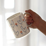 Gaeaspace  -  Ins Korean Cute Cartoon Duck Mug Girl Breakfast Milk Coffee Oat Cup Office Water Cup