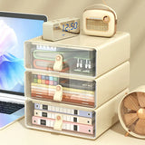 Gaeasapce  -  Transparent Drawer Desktop Storage Box Multi-Functional Office Stationery Storage Box Household Cosmetics Utility Box