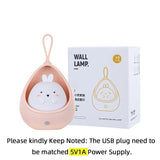 Gaeaspace  -  Night Light with Sensor Control cute animal Human Induction lamp For Kids Bedroom USB Rechargeable Silicone LED wall lights