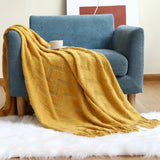 Gaeasdpace  -  Soft Decorative Sofa Blanket Luxury Large Bedspread for Bed  Chair Plaid Throw Blankets Knit Tent Hiking Quilt