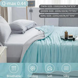 Gaeaspace  - Cooling Blanket for Bed Silky Air Condition Comforter Lightweight Cooled Summer Quilt with Double Side Cold & Cooling Fabric