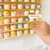 Gaeaspace  -  Wall-Mounted New Pop Bean Storage Box Mini Dolls Cute Anime Figure Kawaii Desktop Ornaments Display Rack Blind Box Display Case