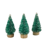 Gaeaspace  -  12 Piece DIY Mini Christmas Tree Sisal Silk Cedar - Desktop Decoration Small Christmas Tree Xmas New Year Navidad Decor