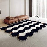 Gaeaspace  -  Minimalist Irregular Living Room Decorative Carpet French Room Bedside Fluffy High End Carpets Waterproof Antislip Cloakroom Rug