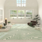 Gaeaspace  -  French Green Living Room Decoration Carpet Small Fresh Home Lounge Bay Window Non-slip Rug Luxury Balcony Bathroom Kitchen Rugs