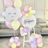 Gaeaspace  -  5Pcs New Large Balloon White Smile Cloud Aluminum Foil Balloon Birthday Party Wedding Decoration Kids Baby Shower Decor Supplies