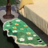 Gaeaspace  -  Long Tufted Grass Rug Bedroom Mat Fluffy Plants Living Room Carpet Bedside Floor Pad Doormat Tidy Aesthetic Home Decor