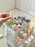 Gaeaspace  -  New Large Capacity Plastic Desktop Storage Pen Holder Marker Organizer Office School Supplies Stationery Box