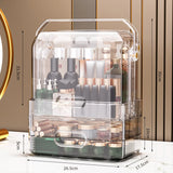 Gaeaspace  -  Transparent Desktop Cosmetics Storage Box Home Bedroom Bathroom Dust Skin Care Products Lipstick Jewelry Organizer Rack