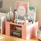 Gaeaspace  -   Creative Transparent Drawer Storage Box Desktop Cosmetics Organizer Student Pen Holder School Office Stationery Supplies