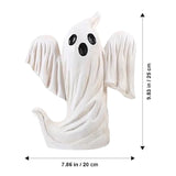 Gaeaspace  -  Halloween Ghost Pumpkin Figurines Rustic Resin Ghost Halloween Statue Pumpkin Figurines Novelty Halloween Decorations