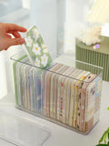 Gaeasapce  -  Ins Transparent Phone Case Organizer Storage Box with Cover Home Desktop Acrylic Sundries Storage Basket Phone Case Holder