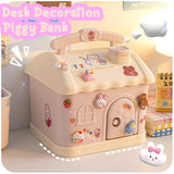 Gaeasapce  -  Kawaii Piggy Bank Organizer, Multifunctional Saving Box, Jewelry Organizer, Gift for Children,