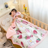 Gaeaspace  -  Baby Quilts Korean Baby Quilt Cotton Padded Spring Autumn and Winter Quilt Core Kindergarten Quilt Baby Boy Girl Quilt 120x150cm