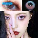 Gaeaspace  -   Half sugar Pink Colored Contact Lenses Soft For Eyes Small Beauty Pupil Myopia Prescription Degrees Yearly Natural New