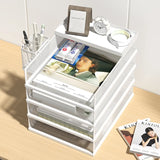 Gaeaspace  -  Metal Mesh Desk Organizer Box Office A3 Paper Organizer Document File Letter Book Pen Brochure Filling Tray Rack Shelf Carrier