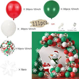 Gaeaspace  -  Christmas Balloon Garland Arch Kit Red Green Lolipop Cone Star Foil Balloons New Year Christmas Party Decoration Supplies Gifts