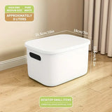 Gaeaspace  -  1/2 Pcs Plastic Storage Bins, Stackable Baskets with Lid and Handle,Colorful Desktop Box Cubby Containers