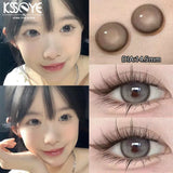 Gaeaspace  -  2Pcs New Eyes Color Contact Lenses with Myopia Diopter Natural Eyes Color Lenses Beautiful Pupil Yearly Use Fast Shipping