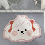 Gaeaspace  -  Tufting Dog Bathroom Mat Fluffy Carpet Anti Slip Rug Kids Bedroom Floor Pad Doormat Aesthetic Home Room Warm Nursery Decor