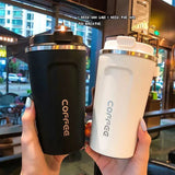 Gaeaspace  -  1pc 380ml 510ml Coffee Mug for Tea Water Coffee Car Thermos Cup Leak_Proof Travel Thermo Cup Double Stainless Steel Thermo Cafe