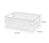 Gaeaspace  -  Creative Foldable Storage Boxes Student Desktop Collapsible Crate Organizer Tape Stationery Cosmetic Rack Folding Storage Basket