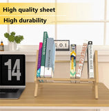 Gaeasapce  -  Simple Desktop Solid Wood Book Shelving Office Documents Magazine Stationery Sundry Organizer Bedroom Study Book Storage Rack