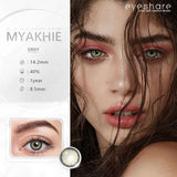 Gaeaspace  -  1Pair Natural Color Contact Lenses for Eyes Gray Contact Lens Yearly Blue Contact Lens Cosmetic Colored Eye Contacts