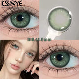 Gaeaspace  -  1 Pair New Style Colored Contact Lenses with Diopter Myopia Eyes Pink Contacts Lens Beauty Puppiletes Makeup Yearly